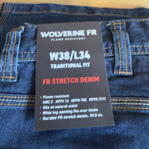 NWT Men's Flame Resistant Stretch Denim - Picture 5 of 5
